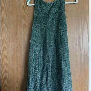 Emerald green sparkly dress